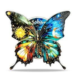 AtSKnSK Star Moon Butterfly Fridge Magnet