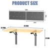 Wall Mount Folding Workbench with Pegboard Kit, Size: 47.25x22.75