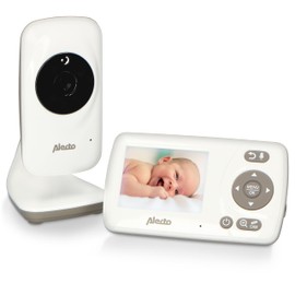 Alecto DVM-71 Baby Monitor with Camera - Long Range - Swivelling Camera - Expandable - VOX Function - White