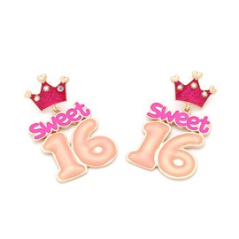 16th 21th Birthday Earrings for Women Birthday Outfits HAPPY BIRTHDAY Letter Drop Dangle Earrings Birthday Party Jewelry Gifts for Girls