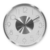 K&L Wall Art Silver Wall Clock 30 cm Diameter No