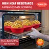 Walfos Silicone Texas Muffin Pan - 6 Cup Jumbo Silicone
