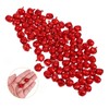 Hohopeti 100pcs Aluminum Christmas Bells for Crafting Jingle Bells Red