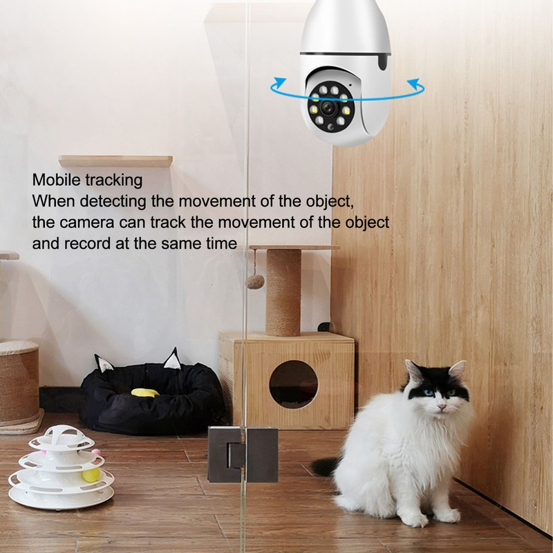 E27 Light Bulb Security Camera 5G 2.4G WiFi 2MP 1080P