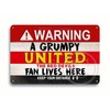 Funny United Metal Sign, A Grumpy MAN UTD Fan Lives