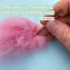 Needle Felting Carded Wool Rainbow Colours Multicoloured Felting Batt 7