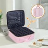 YAHOURWAT Nagellack Aufbewahrung Organizer PU Leder Tragbare Nagellack Tasche Speichern