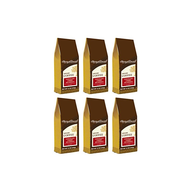 Harry & David Ground Coffee, Chocolate Cherry Decadence, 6 bags