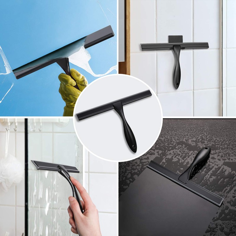 HIWARE All-Purpose Shower Squeegee for Shower Doors, Bathroom, Window and