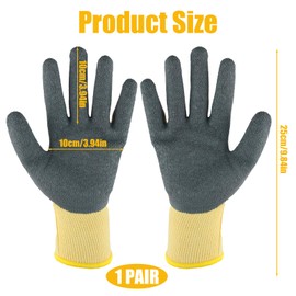 Electrician Gloves 400V Insulating Rubber Work Gloves,Flame Retardant Safety Gloves for Electrical Maintenance,Non-Slip,High Voltage Insulation,Electrical Safety Protection for Home & Industrial Use