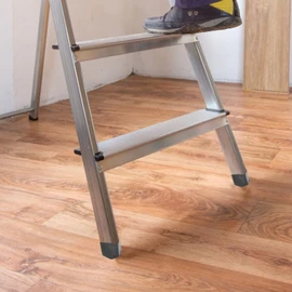 Rubber Base Ladder Feet 40 x 20 Foot Caps for Floor Stairs Ladder Feet 2 Pieces Rubber Ladder Feet - 40 x 20 Aluminium Ladder Replacement Non-Slip Protective Caps for Universal Ladders Aluminium