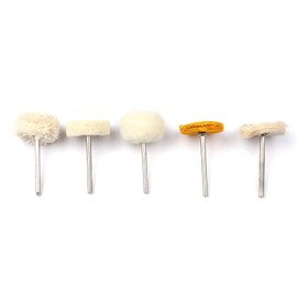 Naroote Polishing Pad, Buffing Wheel Polishing Kit Lint Wheel with 6.35mm Handle for Metal Aluminum,Stainless Steel,Chrome,Jewelry,Wood,Plastic (50pcs)