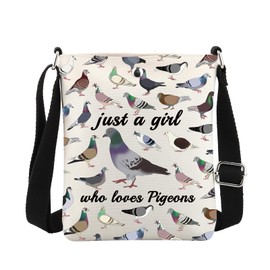 MBMSO Pigeon Crossbody Bag Pigeon Lovers Gift Pigeons Bird Crossbody Purse Birding Gift for Pigeons Owner Pigeons Pattern Bag, Pigeons Crossbody