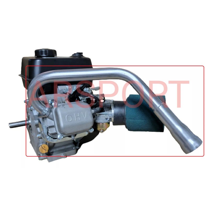 ARSPORT Drift Trike Exhaust Pipe Header Predator 212cc, GX160 /