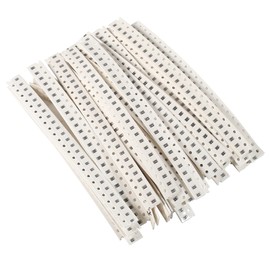 1500pcs 0805 SMD Resistor Kit 60 Values 0805 SMD Capacitor 0-10M Ohm 1/8W 0.125W SMT Chip Resistors Assortment Kit ±1% Tolerance Thick Film