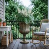 Worth Garden 24.5" H. Metal Urn Planters 1-Pack - Bronze
