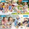 ROUSKY Magnetic Building Blocks Construction Set, 66 Pieces, Educational STEM