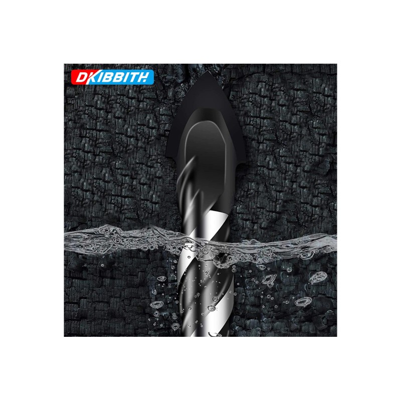 DKIBBITH 10-Pc Masonry Drill Bits Set - YG8 Tungsten Steel,