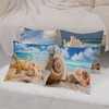 Wilproo Easter Spring Throw Pillow Covers, Rabbit Egg Bunny Throw