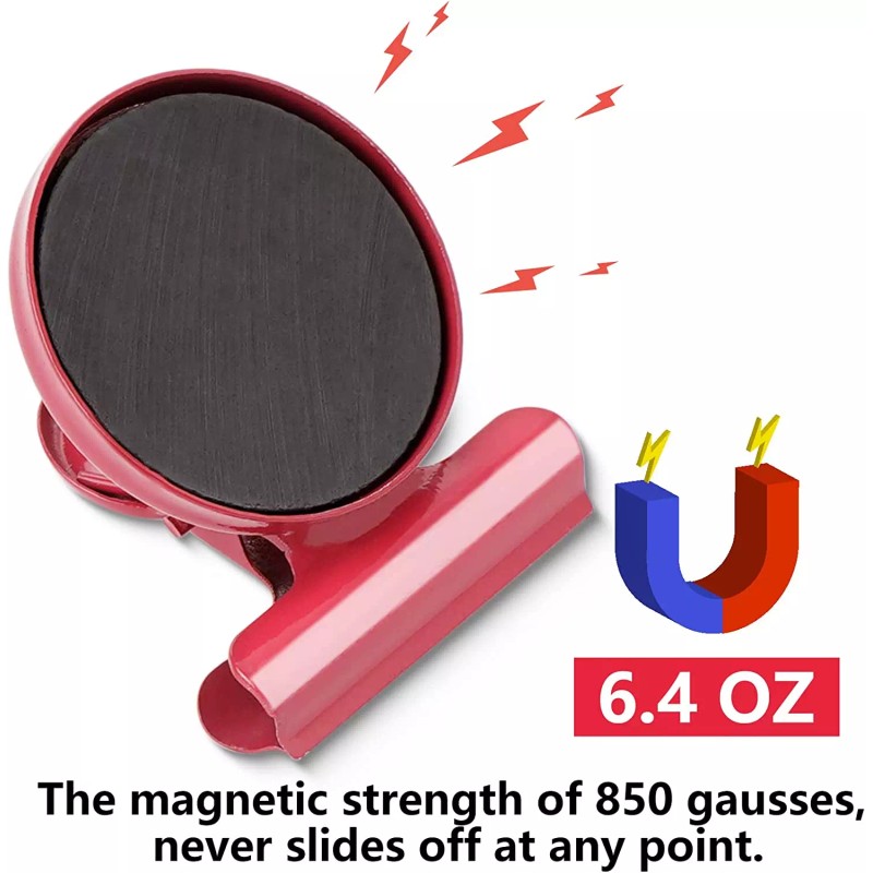 VNDUEEY 6 Pack Colorful Magnetic Clips for Whiteboard Refrigerator Magnets