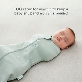ergoPouch 1 TOG Cocoon Baby Sleep Sack 6-12 Months, Swaddle Sleeping Bag, Temperature Control Wearable Blanket (Sage)