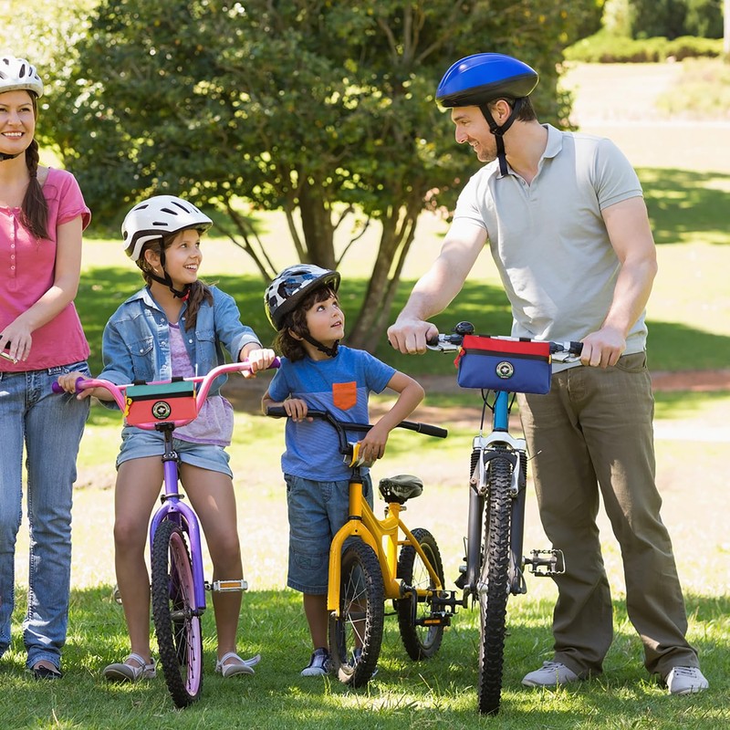 Vortika Bike Handlebar Bag,Kids Bicycle Front Basket Pack,Waterproof Bikes Bag,Small