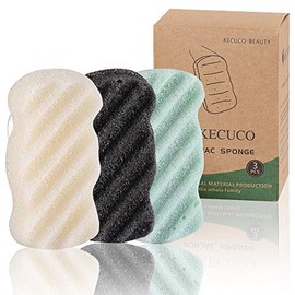 Esponjas Cuerpo Konjac Bebés Niños 100 Natural Colores Tamaño Extragrande Seguro Pieles Grasas Secas Mixtas Sensibles