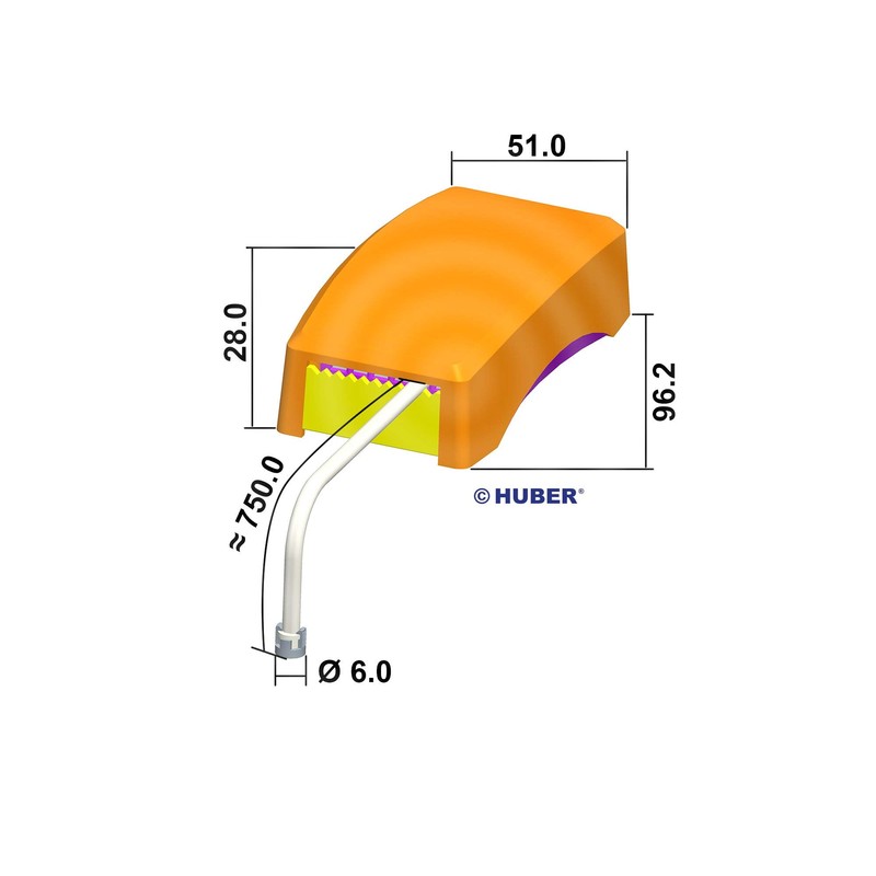 Huber Motion Movement Sensor 360°, White, Flush-Mounted, Concealed, Energy Efficient