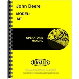 John Deere MT Tractor Operators Manual