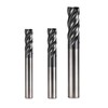3pcs 4mm 6mm 8mm Carbide Square End Mill 4 Flutes