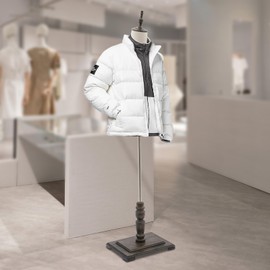 BAIODNB Fashion Male Mannequin,Men's Suit Display Stand Torso Dress Form Mannequin Body with Stand, Male Mannequin Torso for Clothing Dress Jewelry Display (White, 15.75x11.81in)