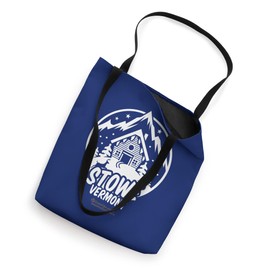 Stowe Vermont Ski Area Merch Design Mountain Chalet Stowe Tote Bag