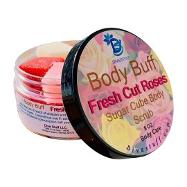 Diva Stuff Sugar Cube Body Buff Scrub, Exfoliates and Hydrates Skin, Pairs With