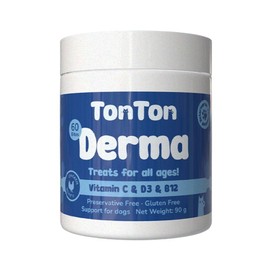 Tonton Kedi Ve Köpek Deri & Tüy Bakımı Için Glutensiz Çiğnenebilir 60 Tablet Kolajen Içerikli