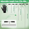 Coldairsoap 32"-48" Stainless Steel Soil Probe Rod with Gloves
