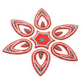 Amba Handicraft Rangoli/Home Decor/Diwali/Gift for Home/Interior Handcrafted/Floor Stickers/Wall Stickers/Wall Decoration/Floor Decoration/New Year Gift/Party. Rangoli 170