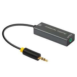 CERRXIAN 3.5 mm Ground Loop Noise Isolator, Noise Filter Canceller Uses 3.5 mm Jack Audio Cable to Eliminate Humming Noise from Car Audio Systems/Home Stereos