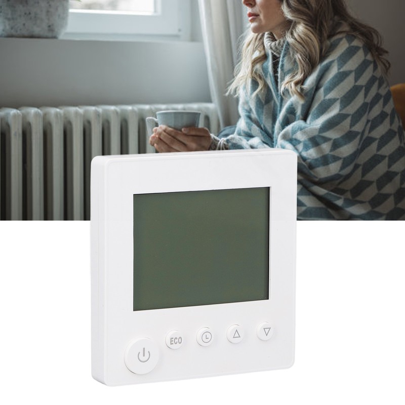 16A Intelligent Electric Heating Thermostat LCD Digital Display Key Thermostat