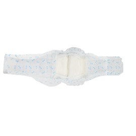 BePetMia Disposable Nappies for Male Dogs, Dog Nappy with 4 Sizes for Males, Super Absorbent and Leak-Proof for Dogs, Excitable Urination or Incontinence (XS: 15-33 cm, Pack of 14)