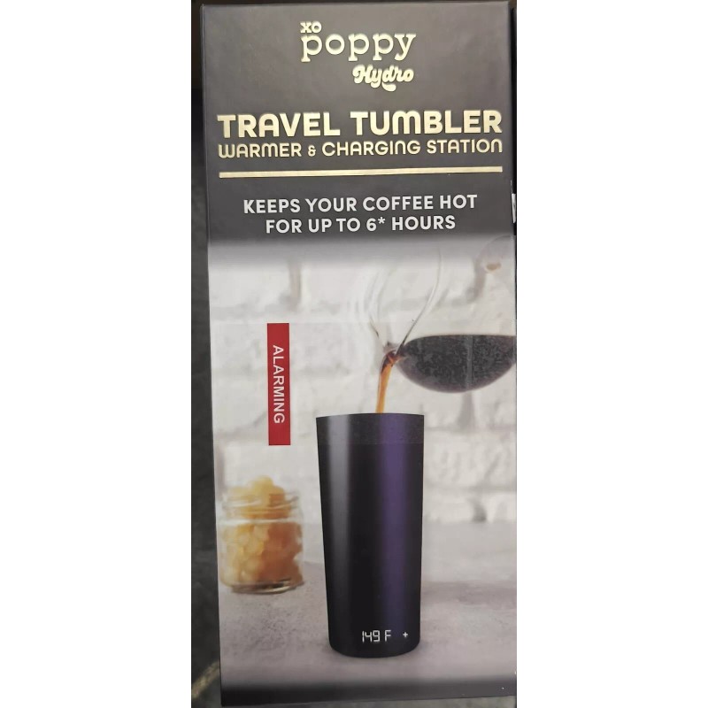 poppy Hydro travel tumbler 11,50ozWaryand Charging Station Black
