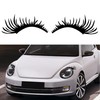 TOMALL 2Pcs Car Headlight Eyelashes Stickers Waterproof Personality Cute Decoration