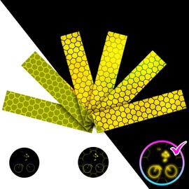 Reflective Stickers for Helmet Kit 6pcs Motorcycle Reflectors for Safety Bike Reflector Stickers Reflective Decals for Helmets