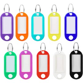 Identificador de Llaves, 100PCS Etiquetas para Llaves con Ventana, Key Tag