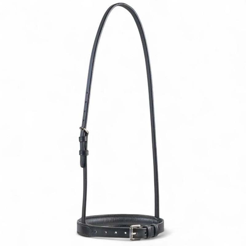 SIE Elite Leather Cavesson Noseband (Midnight, Full)