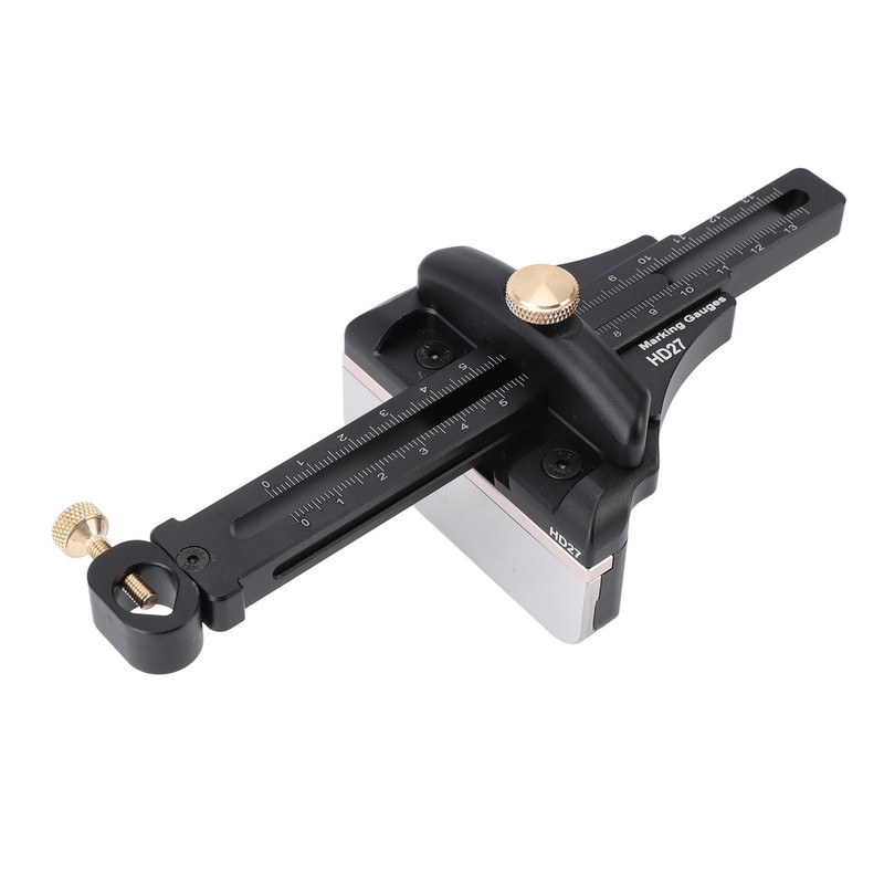 Woodworking Scriber Aluminium Alloy Multifunctional Marking Line Ruler T Type