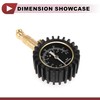 HEROFFIX 1 Pcs Universal Tire Pressure Gauge 0-75PSI GS04-QBR2-75PSI Air