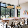 VANZARLA 4-Light Modern Farmhouse Chandelier for Dining Room, Rustic Chandelier