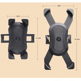 TOKYO GOODS MARKET Motorcycle Bicycle Handle Wrap Around Universal Smartphone Holder (A Yellow)