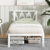 Novilla Twin Bed Frame with Headboard, Metal Platform Bed Frame,
