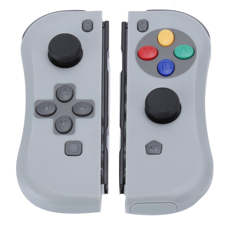 For Joycon Game Console Wireless Bluetooth Gamepad Right Left(gris foncé